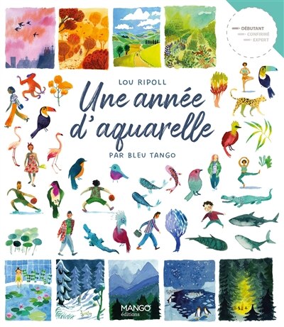 Front cover_Une année d'aquarelle par Bleu tango