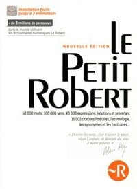 Coffret numérique Le Petit Robert téléchargement PC et MAC