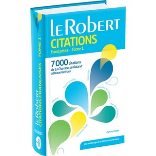 Front cover_Dictionnaire des citations fran&ccedil;aises tome 1