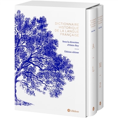 DICTIONNAIRE HISTORIQUE DE LA LANGUE FRANÇAISE 2 VOLUMES LE ROBERT (VALISETTE EN CARTON)