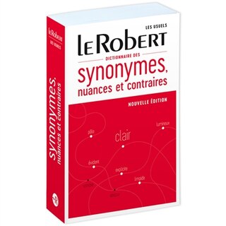 Front cover_Dictionnaire des synonymes, nuances et contraires