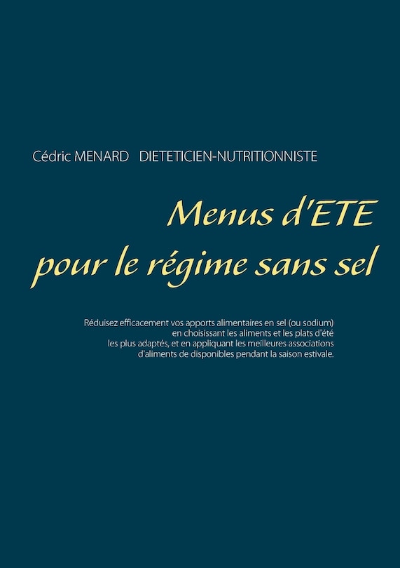 Couverture_Menus d'&eacute;t&eacute; pour le r&eacute;gime sans sel