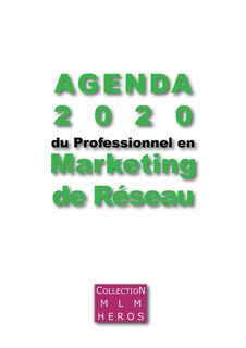 Couverture_Agenda 2020 du Professionnel en Marketing de Réseau