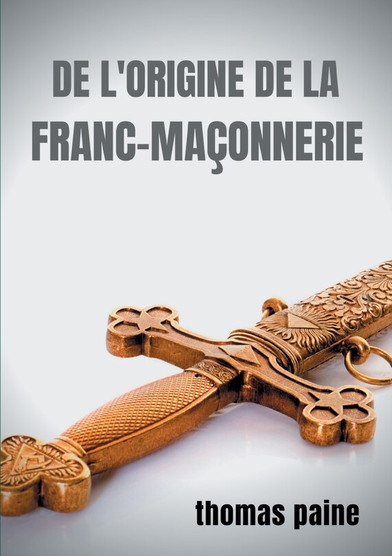 Couverture_De l'origine de la Franc-maçonnerie
