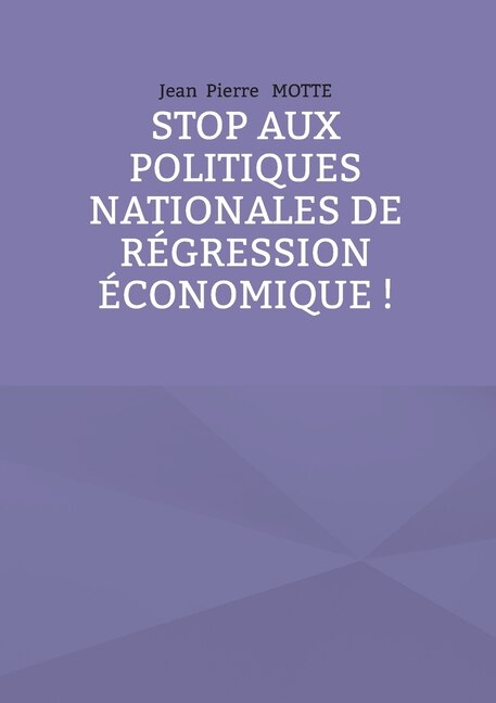 Front cover_Stop aux politiques nationales de régression économique !