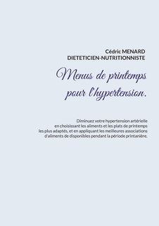 Couverture_Menus de printemps pour l'hypertension.