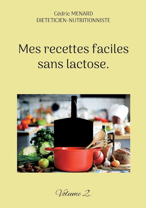 Front cover_Mes recettes faciles sans lactose.