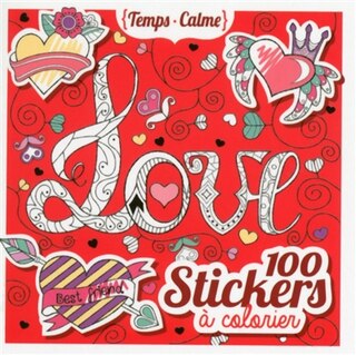 Front cover_100 STICKERS..COLORIER -LOVE