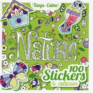 100 STICKERS..COLORIER -NATURE