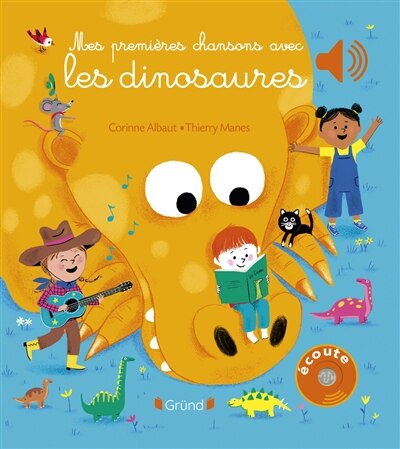 Couverture_Mes premières chansons avec les dinosaures