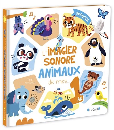 Front cover_L' imagier sonore animaux de mes... 1 an