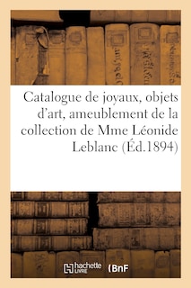 Front cover_Catalogue de Joyaux, Objets d'Art Et de Riche Ameublement, Tableaux Anciens Et Modernes