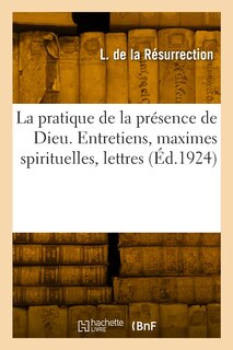 Couverture_La pratique de la présence de Dieu