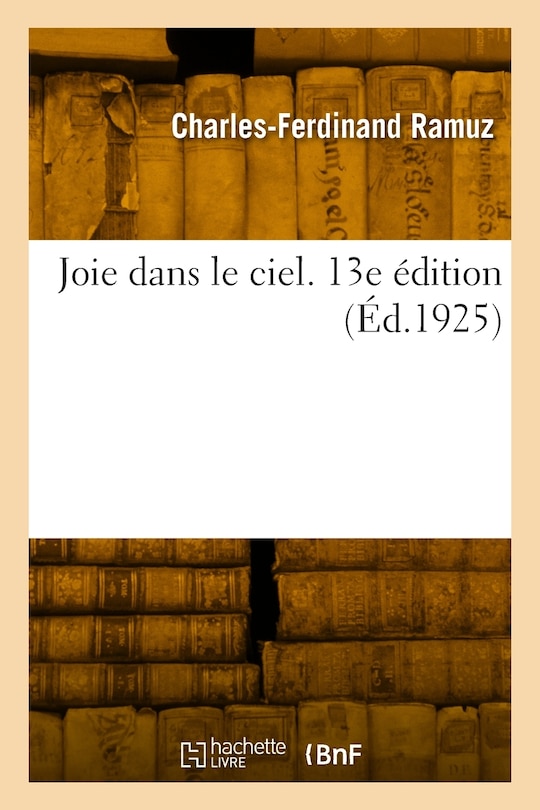 Front cover_Joie dans le ciel. 13e édition