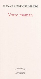 Couverture_Votre maman