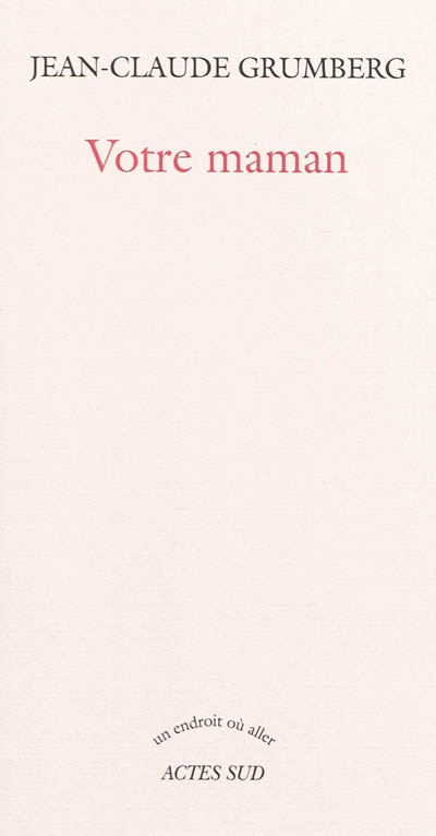 Couverture_Votre maman