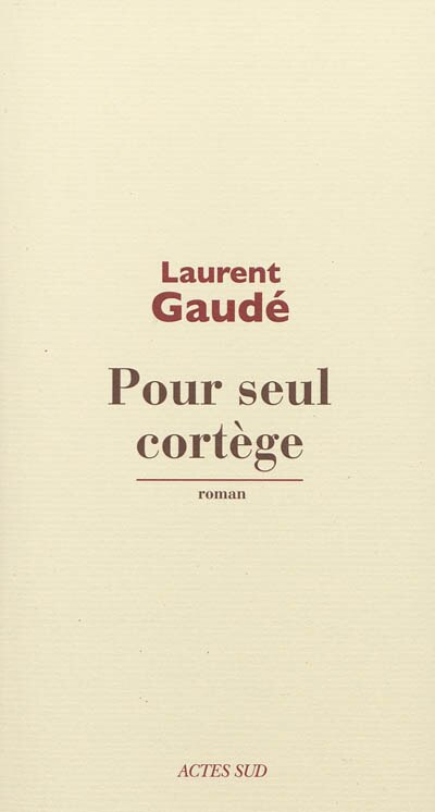 Front cover_Pour seul cortège