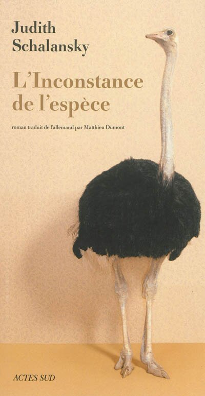 Front cover_L' inconstance de l'esp&egrave;ce