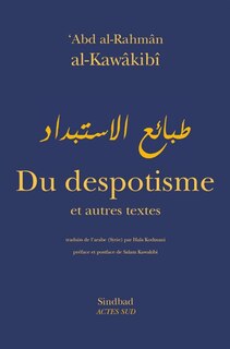 Front cover_Du despotisme : et autres textes