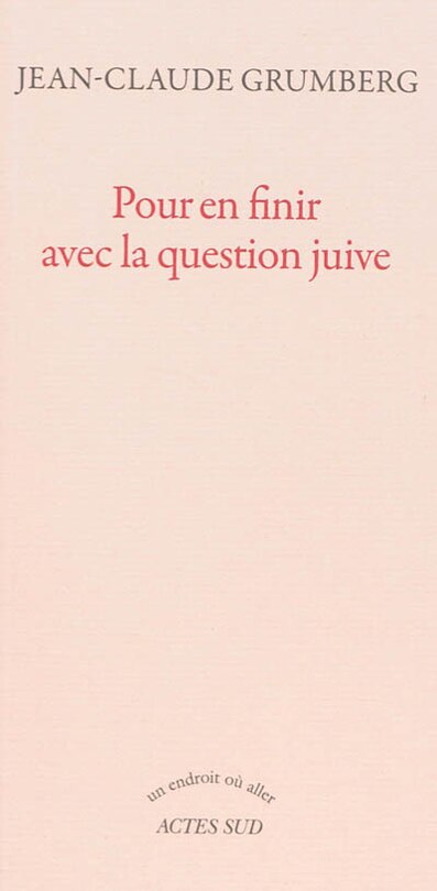 Couverture_Pour en finir avec la question juive