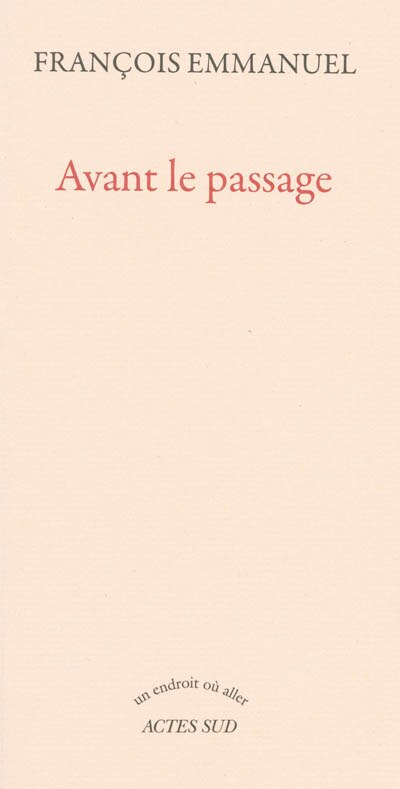 Couverture_Avant le passage