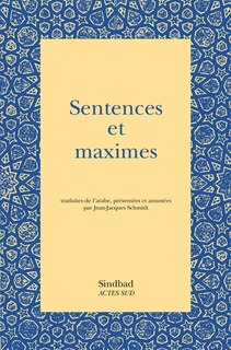Front cover_Sentences et maximes