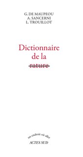 Couverture_Dictionnaire de la rature
