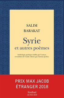 Couverture_Syrie et autres poèmes