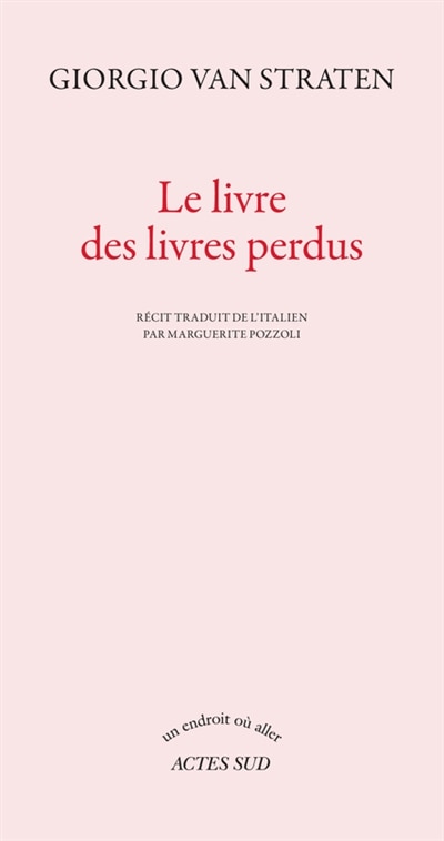 Front cover_Le livre des livres perdus