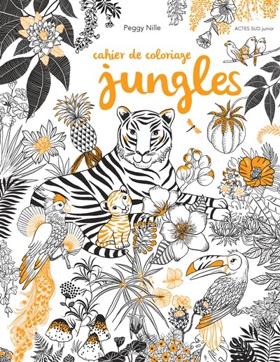 Front cover_Cahier de coloriages jungles