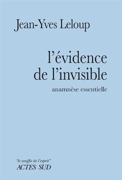 Couverture_L' évidence de l'invisible