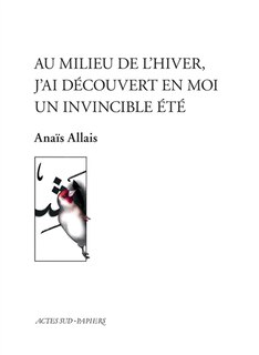 Couverture_Au milieu de l'hiver, j'ai découvert en moi un invincible été