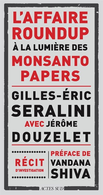 Front cover_L' affaire Roundup à la lumière des Monsanto papers