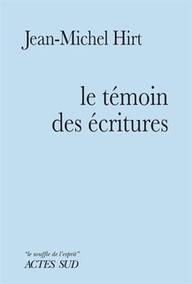 Front cover_Le témoin des écritures