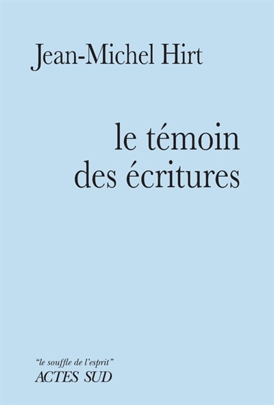Front cover_Le témoin des écritures