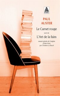 Front cover_Le carnet rouge ; L'art de la faim