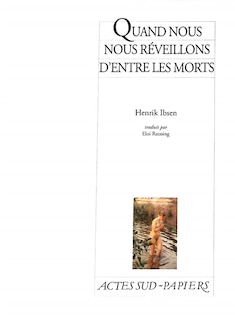 Front cover_Quand nous nous réveillons d'entre les morts