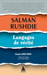 Front cover_Langages de vérité : essais 2003-2020