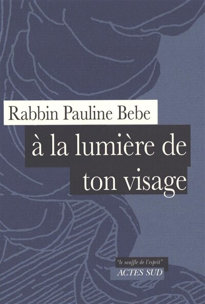 Front cover_A la lumière de ton visage