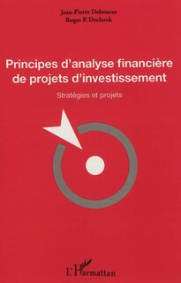 Front cover_Principes d'analyse financière de projets d'investissement
