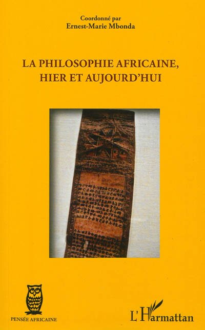 Front cover_Philosophie africaine, hier et aujourd'hui La