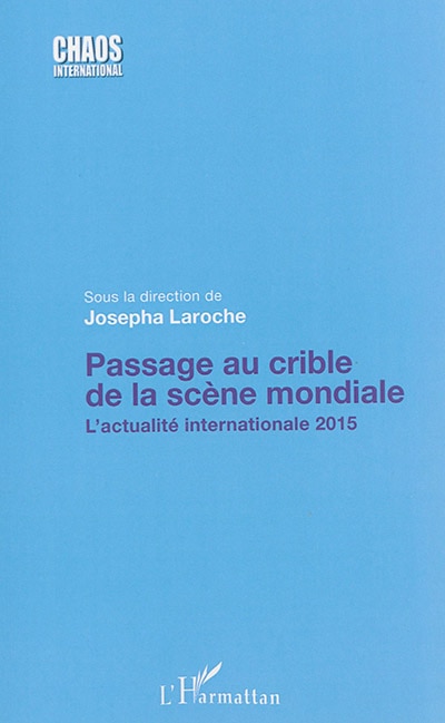 Front cover_Passage Au Crible De La Scène Mondiale