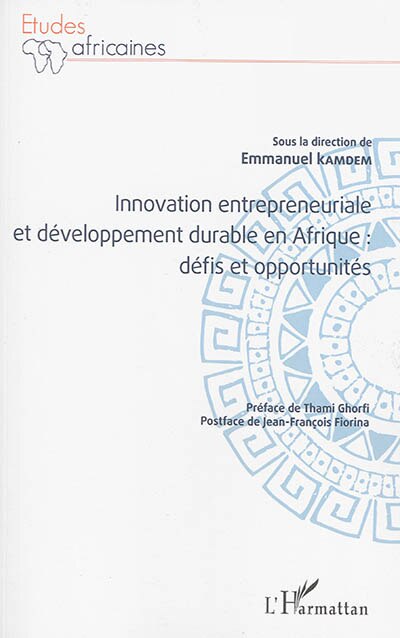 Couverture_Innovation Entrepreneuriale Et D&eacute;veloppement Durable En Afrique