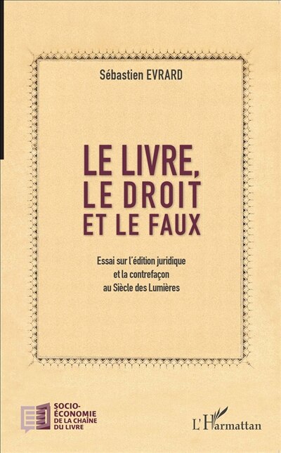 Front cover_Le livre, le droit et le faux