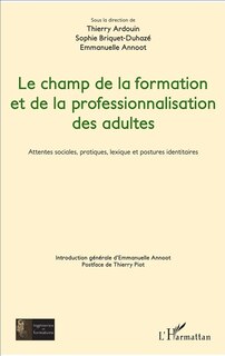 Front cover_Le Champ De La Formation Et De La Professionnalisation Des Adult