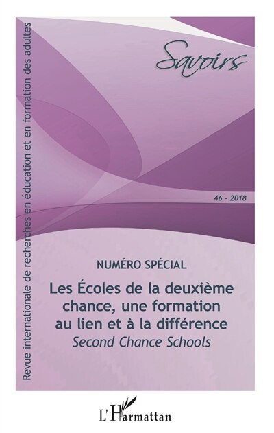 Front cover_Les Ecoles De La Deuxième Chance, Une Formation Au Lien Et À La