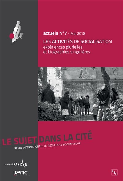Couverture_Les activités de socialisation : expériences plurielles et biogr