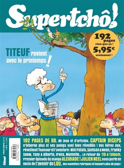 Front cover_Supertchô !, n°3. Titeuf revient avec le printemps !