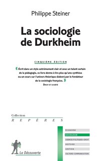 Front cover_La sociologie de Durkheim