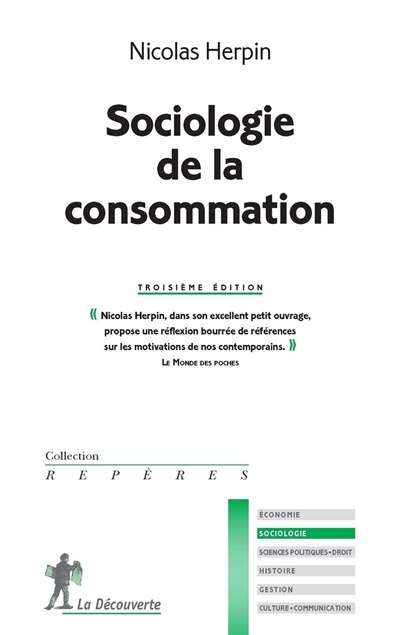 Front cover_Sociologie de la consommation